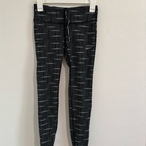 Nike Dri-FIT Running Leggings – Black & White Polka Dot | XS